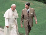 Ronald Reagan with The Pope